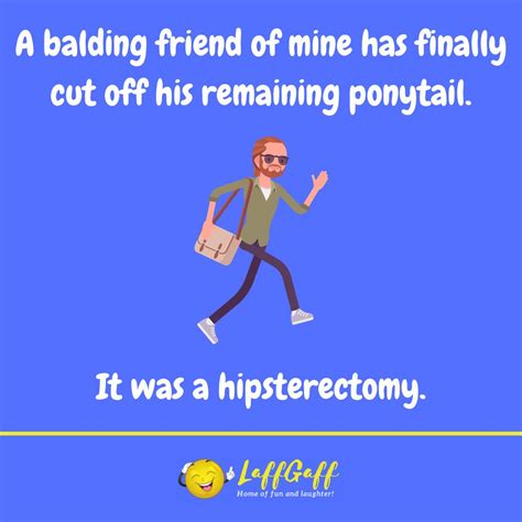 Funny Balding Friend Joke Laffgaff Home Of Laughter
