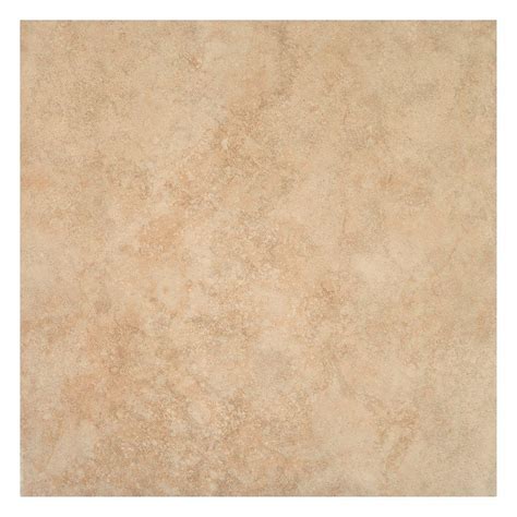 TrafficMASTER Island Sand Beige 16 in. x 16 in. Ceramic Floor and Wall ...