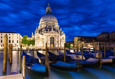 Canal Grande And Basilica Di Santa Maria Della Salute Venice Stock