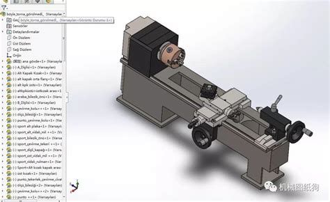 【工程机械】迷你trona微型车床3d数模图纸 Solidworks设计 Solidworks 仿真秀干货文章