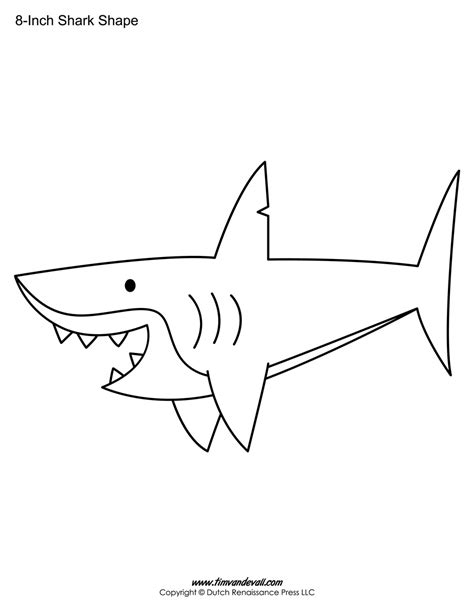 Shark Cutouts Printable