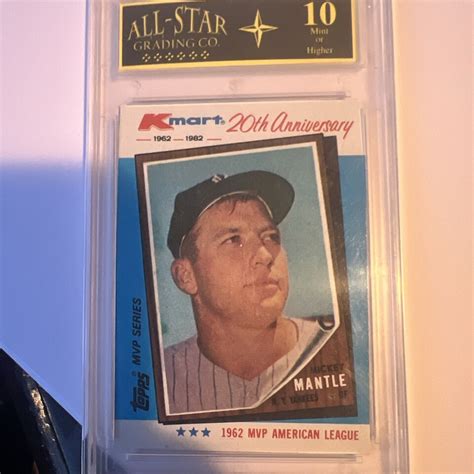 Topps Kmart Mvp Series Mickey Mantle Ebay