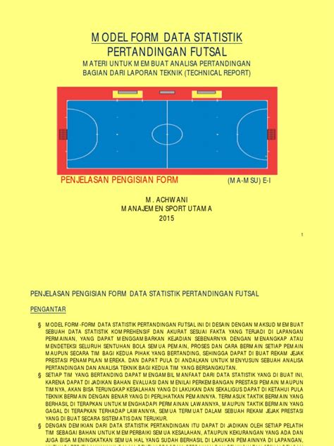 Pdf Penjelasan Tentang Contoh Pengisian Form Data Statistik