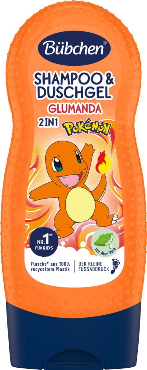 Bübchen Kinder Shampoo Duschgel 2in1 Pokémon Glumanda 230 ml