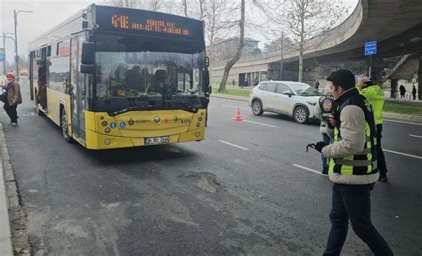 Beşiktaş ta Minibüslere Denetim Fazla Yolcu ve Emniyet Kemeri İhlali