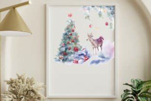 Water Color Christmas Tree Graphic By Anup Ray Creative Fabrica