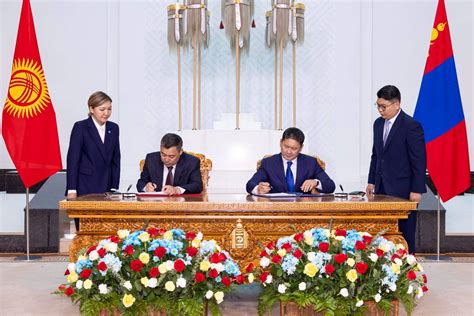 Монгол Улс, Бүгд Найрамдах Киргиз Улсын харилцаа, хамтын ажиллагааны ...