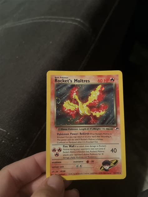 Pok Mon Tcg Rocket S Moltres Gym Heroes Holo St Edition Holo