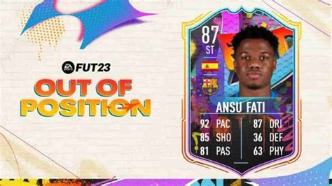 Fifa How To Complete The Ansu Fati Out Of Position Sbc