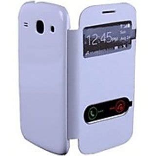 Buy Samsung Galaxy Trend Duos Gt S S View Flip Cover White Online