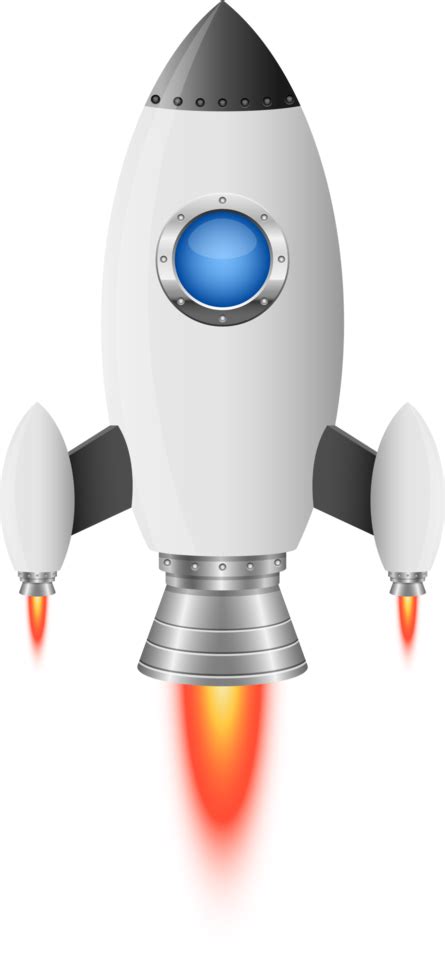 Rocket Spaceship Clipart Design Illustration Png