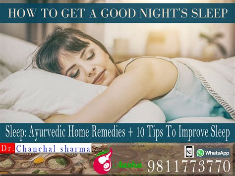 Sleep Ayurvedic Home Remedies 10 Tips To Improve Sleep