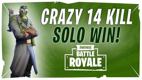 Crazy Quick 14 Kill Solo Win Fortnite Battle Royale Youtube