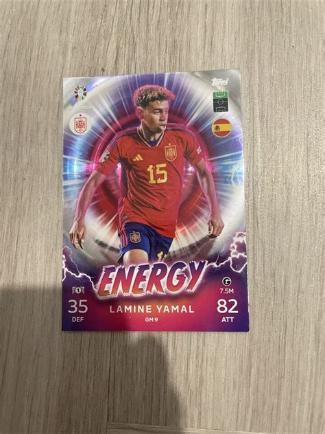 Lamine Yamal Energy Gm Topps Match Attax Uefa Euro Spain Ebay