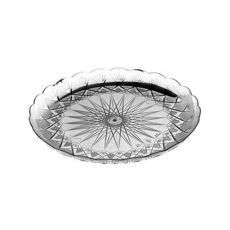 Crystal Plate Round 24cm Price Per Piece