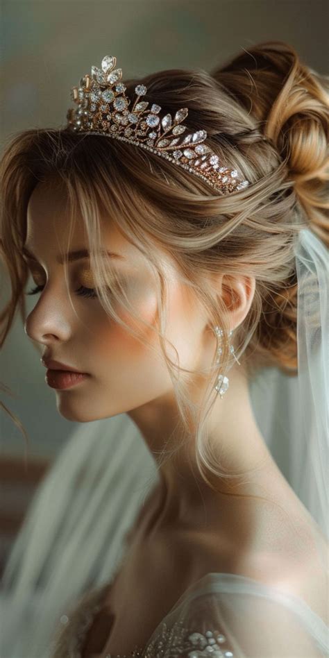 Pin By Sharifad On Peinados In Wedding Hairstyles With Crown