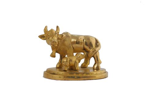 Buy Hindu God Nandi Statue Hinduism Sacred Cow Figurine For Home Puja