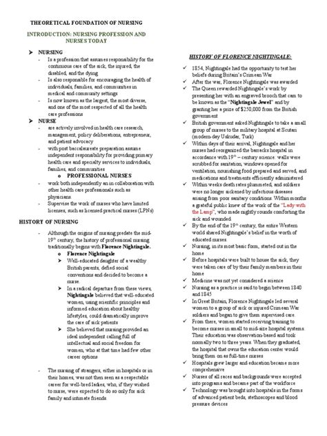 Theoretical Foundation of Nursing | Download Free PDF | Nursing | Theory