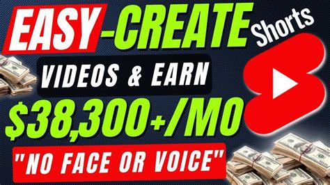 How To Make Money On Youtube Shorts Without Making Videos Yourself 38300month Youtube