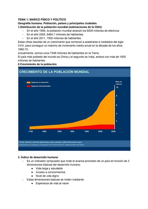 Tema Apuntes Tema Marco F Sico Y Pol Tico Geograf A Humana