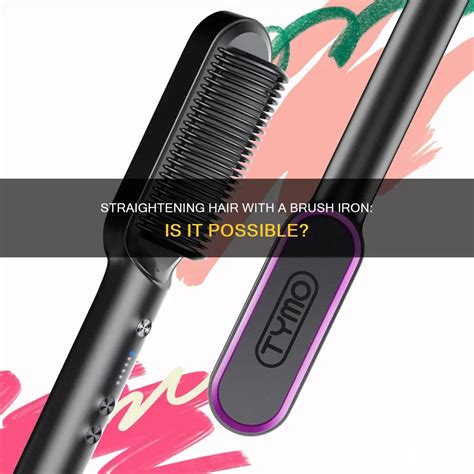 straightening hair   brush iron    shunsalon