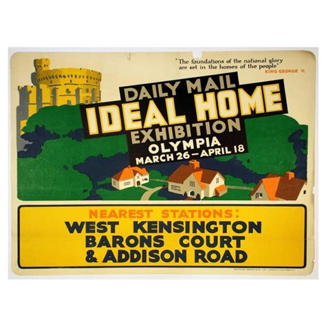 London Underground Poster Daily Mail Ideal Home Exhibition Original