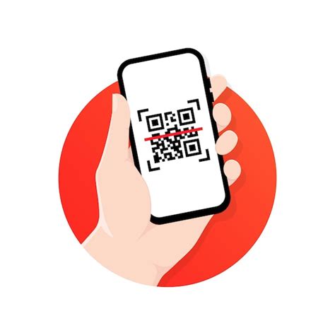 Móvil escanea el código qr Vector Premium