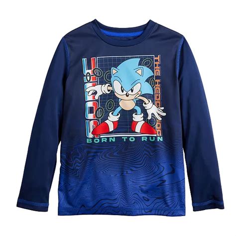 Boys 4 12 Jumping Beans® Sonic The Hedgehog Long Sleeve Active Graphic Tee