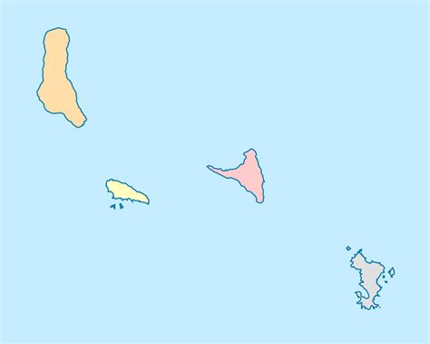 Carte Vierge Des Comores