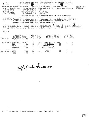 Fillable Online Nrc Forwards License Amend Or Approval Class