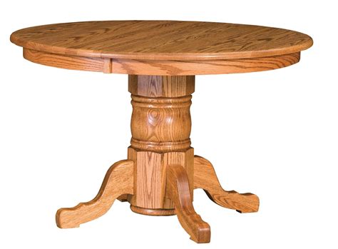 Traditional Single Dining Table Amish Solid Wood Tables Kvadro