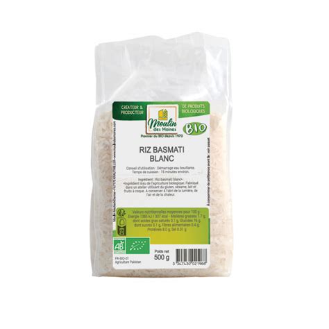 Riz Basmati Blanc Bio G Boutique Naturline