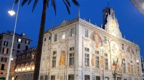 Nuova Illuminazione Monumentale Per Porta Soprana Palazzo San Giorgio