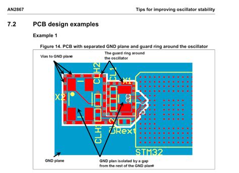 Pcb Design PCB Layout For Crystal Resonator STM32 Electrical