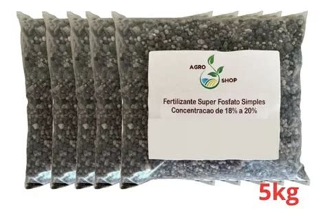 Fertilizante Super Fosfato Simples 5kg Adubo Parcelamento Sem Juros