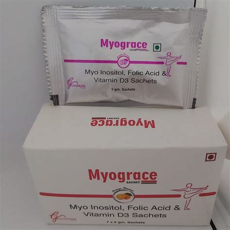 Myo Inositol Folic Acid And Vitamin D3 Sachet Packaging Type Sachets