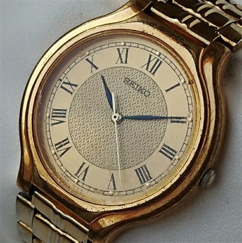 Vintage Seiko Gold 80s All Original Unique Etsy