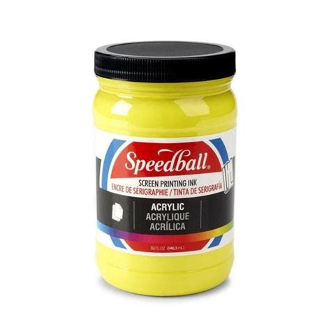 Speedball Acrylic Screen Printing Ink Process Yellow 32oz