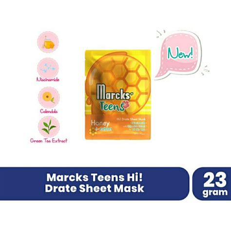 Jual Marcks Teens Hi Drate Sheet Mask Masker Wajah Shopee Indonesia