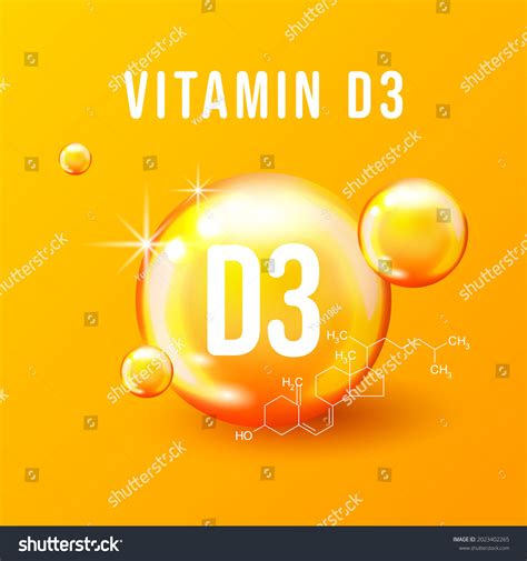 Vitamin D3 Chemical Formula Vector Illustration Royalty Free Stock