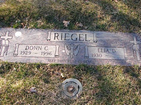 Donn C Riegel Find A Grave Memorial