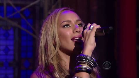 Leona Lewis I Got You Live David Letterman Show Youtube