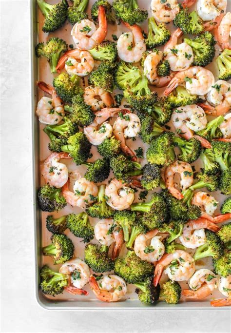 Sheet Pan Greek Shrimp And Broccoli The Whole Cook