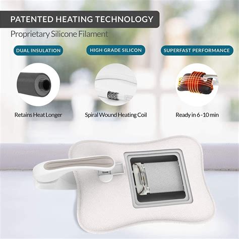 Premium Electric Hot Water Bag Dual Insulation Silicon Technology Layers Of Protection Pvc