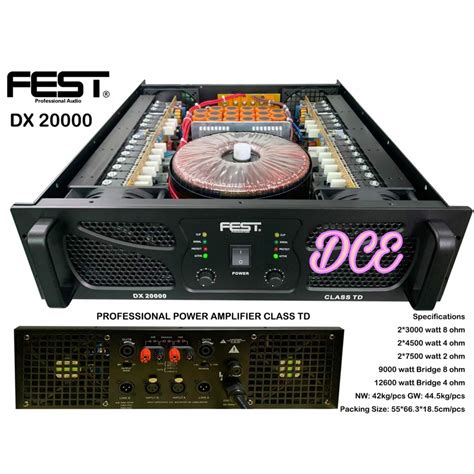 Jual Power Amplifier Fest Dx Dx Class Td Original Shopee