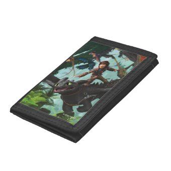 Hiccup Riding Toothless Dragon Rider Scene Trifold Wallet Zazzle