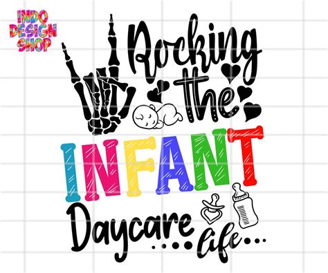 Infant Daycare Svg Rocking The Infant Daycare Life Svg File For Cricut