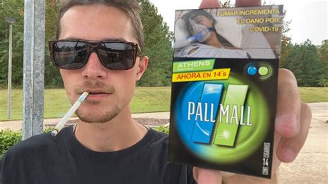 Smoking A Pall Mall Athens Nightfall Flavored Cigarette Review Youtube