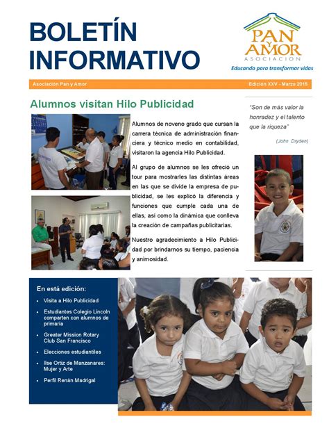 Boletin Informativo Xxv By Asociacionpanyamor Issuu