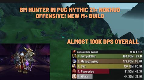 Bm Hunter In Mythic 21 Nokhud Offensive New M Build Almost 100k Dps Run 10 0 5 Wow